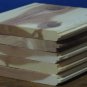 Wood Tongue and Groove Interlocking 3.5" Square Floor Tiles - Lot of 5