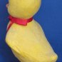 Yellow Flocked Ceramic Duck - 5" Tall - Duckling - 1990s Vintage