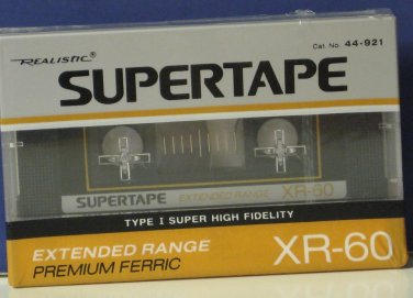 Audio Cassette Tape - Realistic Supertape XR-60 - 60 Minutes - Premium Ferric