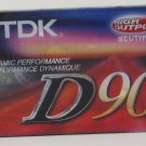 Audio Cassette Tape - TDK D90 - 90 Minutes - New / Sealed
