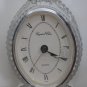 Crystal Clear Analog Battery Powered Clock in Crystal Mounting - 5.5" - 1990s Vintage