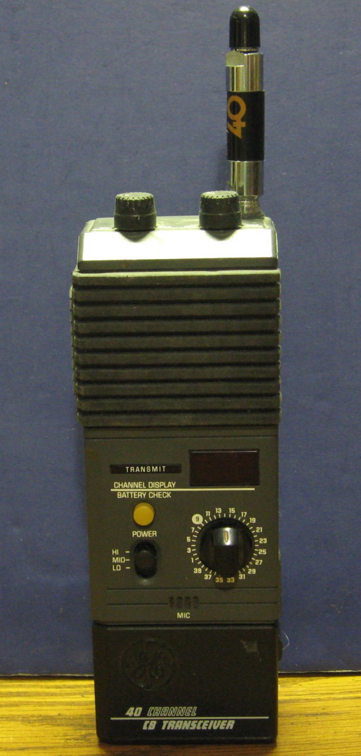 General Electric Handheld 40 Channel CB Radio 3-5979A Citizen Band ...