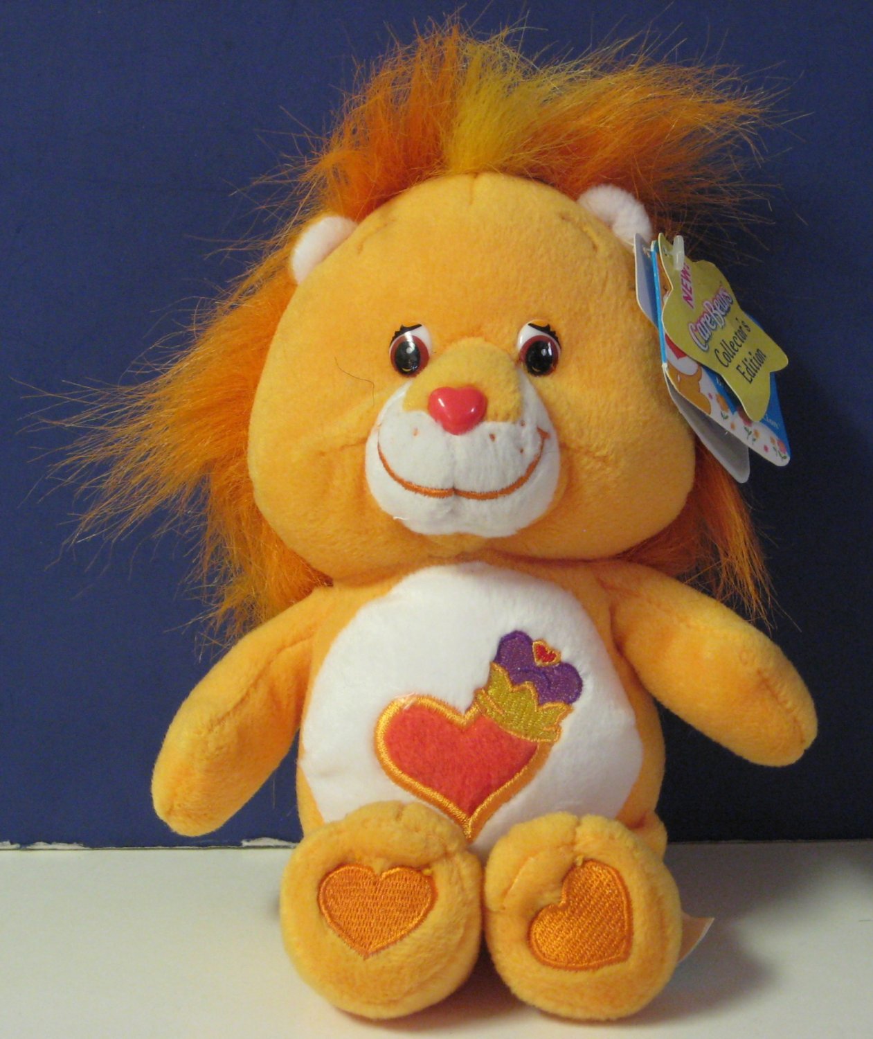 just play care bear plush brave heart lion