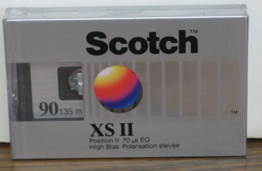Audio Cassette Tape - Scotch XS-II - 90 Minute CrO2 - New Sealed