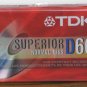 Audio Cassette Tape - TDK Superior D60 - 60 Minutes - New / Sealed