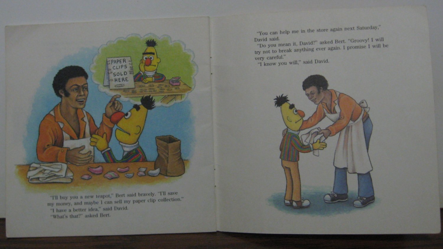 SOLD Sesame Street Bert and the Broken Teapot Golden Growing Up