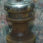 Gorham Silverplate on Wood Short Pepper Mill Grinder - 4 1/2" 1950s or 1960s Vintage