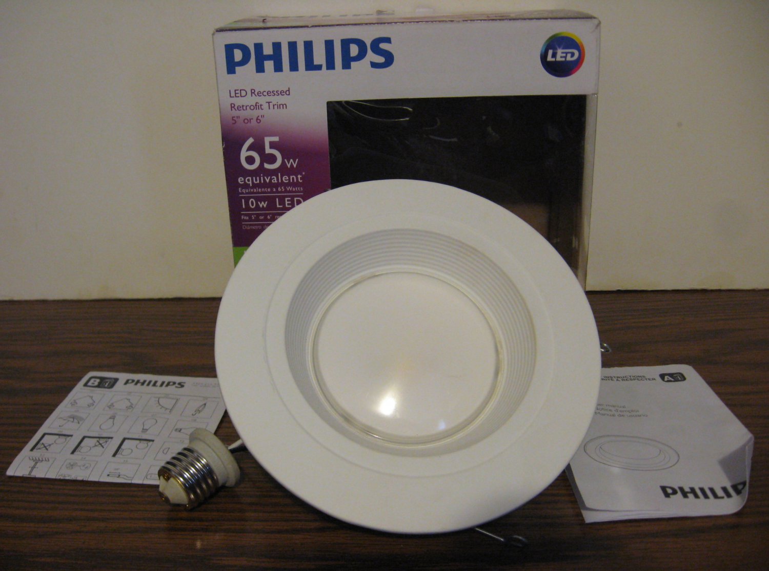 Philips LED Recessed Retrofit Trim Light 5" / 6" 10w / 65w Open Box Status Unknown