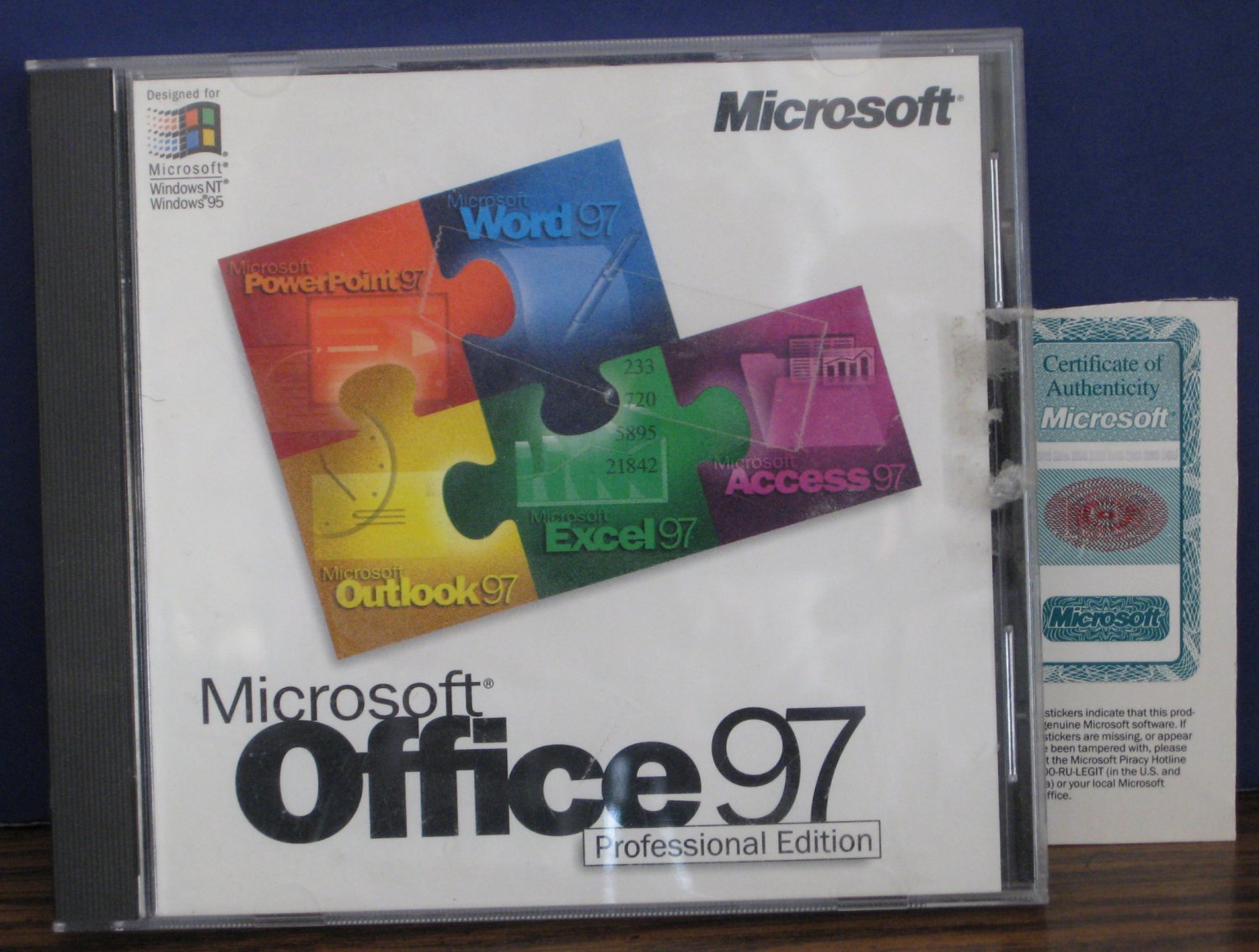 Microsoft Office 97 Professional - Retail - 1996 Vintage