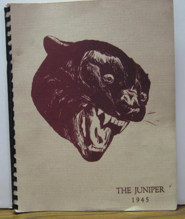 High School Year Book - The Juniper - Redmond Oregon - 1945 Vintage