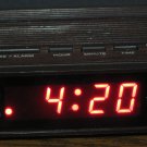 Westclox Red LED Electronic Alarm Clock 22690 - Battery Backup - 1996 Vintage