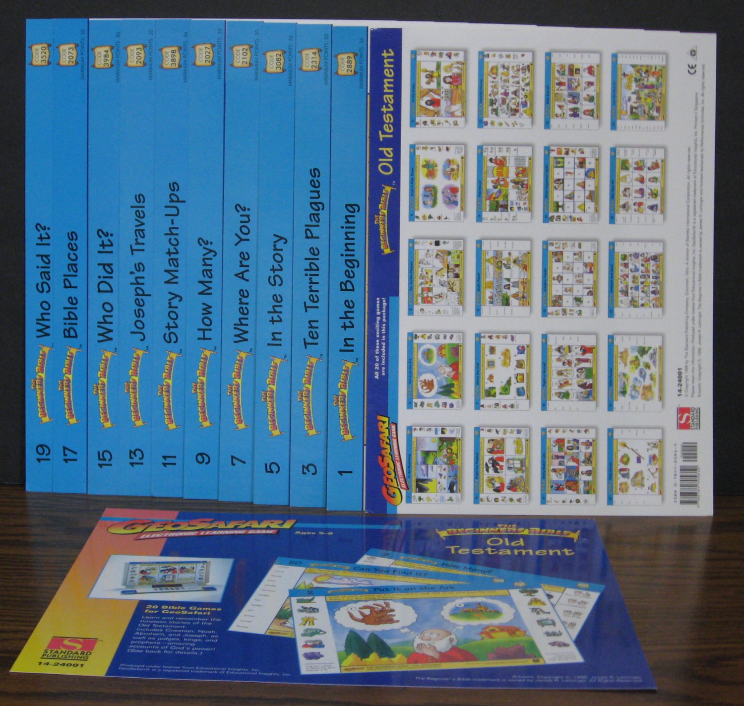 SOLD - GeoSafari Electronic Learning System Old Testament Card Set ...