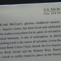 Tis - A Memoir - Frank McCourt - HC - Scribner - With Dust Jacket - 1999 Vintage
