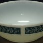 Pyrex Restaurantware Tableware Turquoise Laurel Leaf Cereal Bowl 705-15 - 1970s Vintage