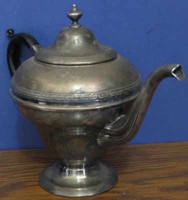 Electroplated Copper Teapot with Lead Mounts - 8" Tall - EP Copper - 1950s Vintage