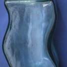 Early to Mid 20th Century Short Green Glass Bottle / Whiskey Decanter - 3.75"