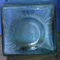 Early to Mid 20th Century Short Green Glass Bottle / Whiskey Decanter - 3.75"