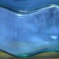 Early to Mid 20th Century Short Green Glass Bottle / Whiskey Decanter - 3.75"