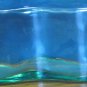 Early to Mid 20th Century Short Green Glass Bottle / Whiskey Decanter - 3.75"