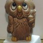 Porcelain or Ceramic Cartoony Owl When You're Happy I'm Happy - Norcrest - 1960s / 1970s Vintage