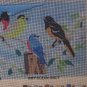 Dimensions Needlepoint or Cross Stitch Song Birds Pattern - Partially Worked - 1985
