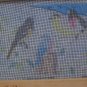 Dimensions Needlepoint or Cross Stitch Song Birds Pattern - Partially Worked - 1985