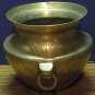 Brass Mini Cauldron Planter - 4" - 1970s / 1980s Vintage