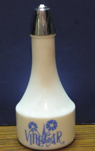 Gemco Fireware Vinegar Cruet - Corning Ware Style Cornflower Pattern - 1970s / 1980s Vintage