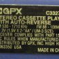 GPX C3327RS Personal Sports Portable Cassette Player AM / FM Radio - Blue