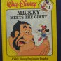 Disney Beginning Reader 01 Mickey Mouse Meets the Giant - Bantam - 1986 Vintage
