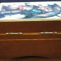 Toyo Small Hinged Wind Up Music Box Raindrops Falling on My Head - 1970s Vintage