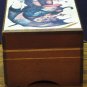 Toyo Small Hinged Wind Up Music Box Raindrops Falling on My Head - 1970s Vintage