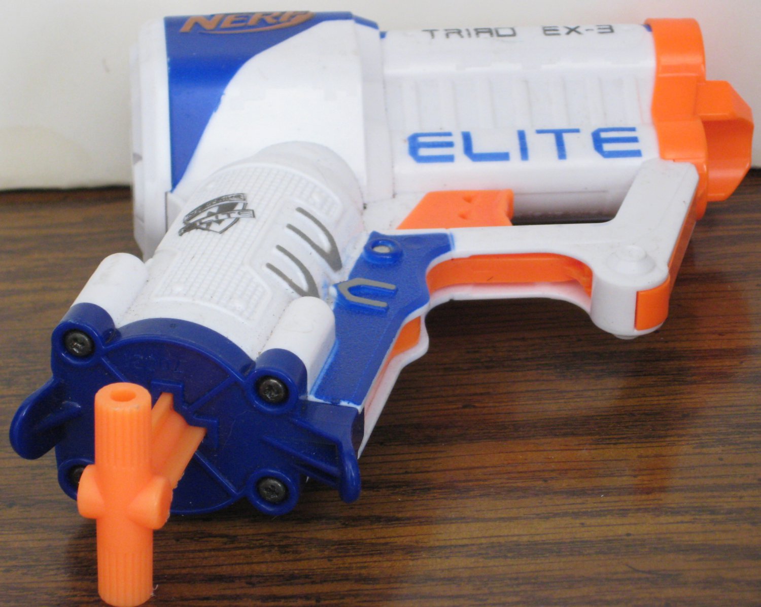 Nerf N-Strike Triad EX-3 Elite Triple Shot Soft Dart Blaster Gun - 3 ...