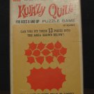 Kwazy Quilt Pattern Puzzle Game - Kohner Bros. #114 - 1972 Vintage
