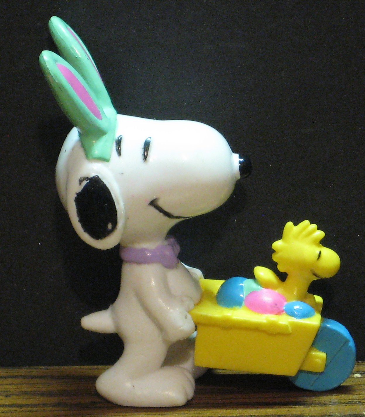 SOLD - Peanuts PVC Easter Beagle Bunny Snoopy With Woodstock ...
