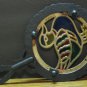 Cast Iron / Faux Stained Glass Duck Trivet Hot Plate - 7" - 1960s / 1970s Vintage