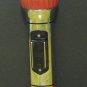 Flashlight - Eveready Magnet Lite Magnetic - Chrome / Red Plastic - 7 1/2" - 1957 Vintage