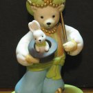Avon Magician Conjurer Bear with Rabbit and Hat Ceramic or Porcelain Statue - 1993 Vintage
