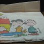 Peanuts Charlie Brown and Gang Pillow Case - Happiness is Being One - 1971 Vintage