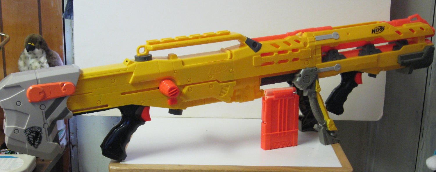Nerf N Strike Long Shot Soft Dart Gun Blaster With