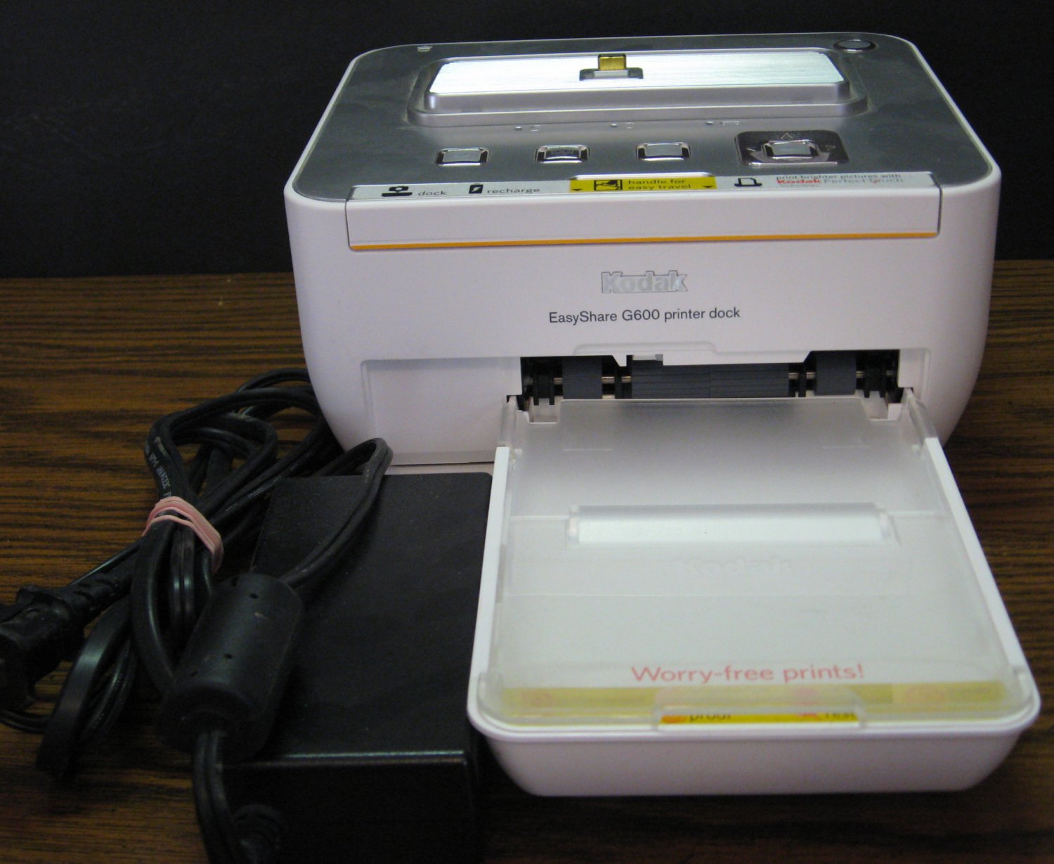 Kodak EasyShare Camera Printer Dock G600 - White - UNTESTED - NO INK Or ...