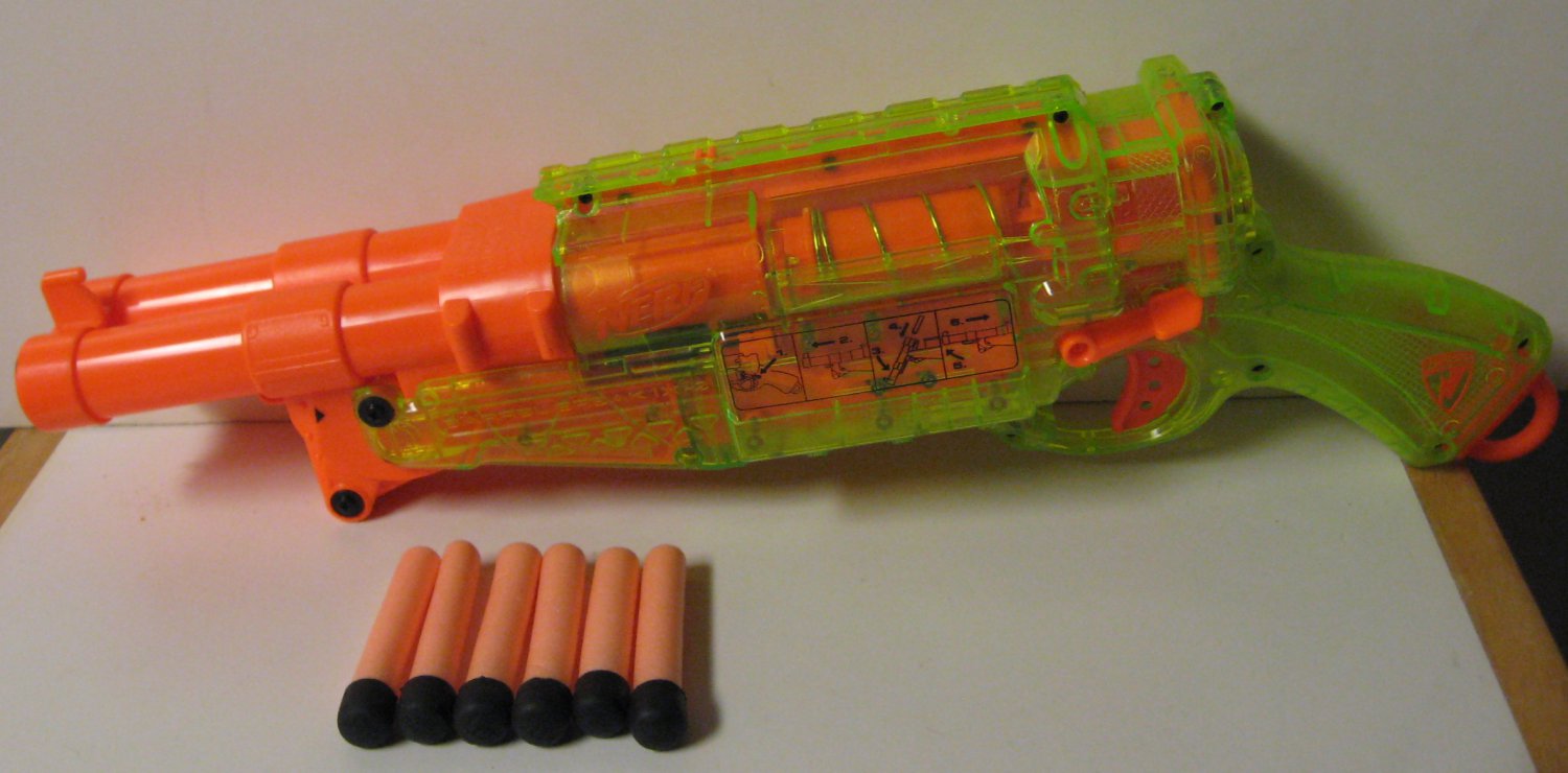 Nerf N-Strike Barrel Break IX-2 Breach Load Soft Dart Gun Sonic Series ...