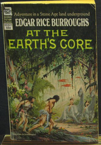 Edgar Rice Burroughs - At the Earth's Core Pulp Paperback - 1960s Vintage