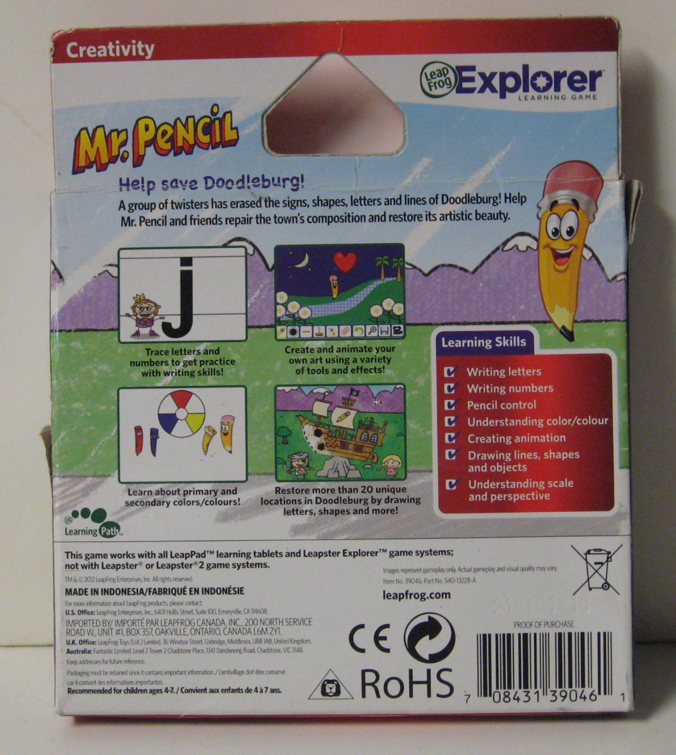leapster explorer mr pencil