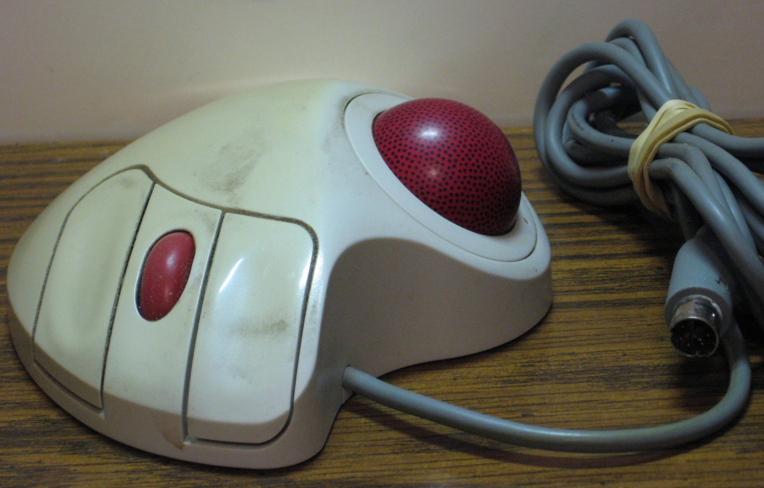 Logitech TCL13 Trackman Marble Plus Wired Trackball PS/2 White 1998 Vintage