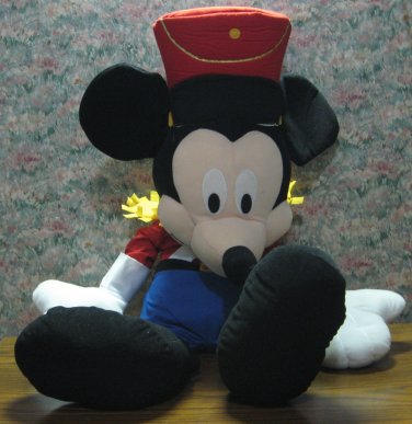 Disney Mickey Mouse Giant 30" Plush Nutcracker - Christmas Holiday - 2002 Vintage