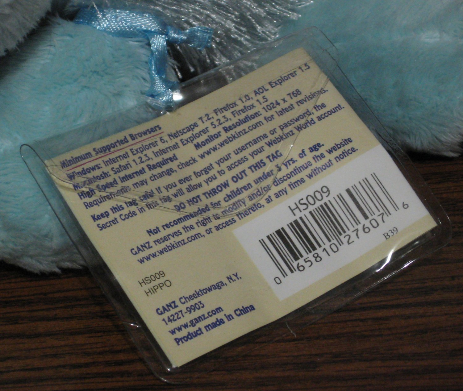 webkinz lil kinz hippo