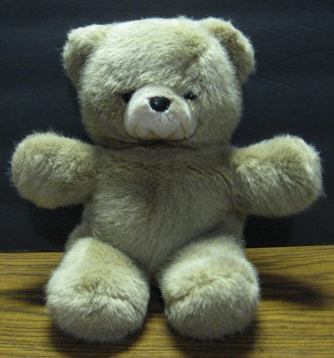 Mark's Inc. Light Brown or Tan Serious Face Teddy Bear - 12"