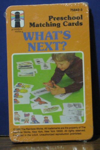 Rainbow Works Preschool Matching Cards What's Next? 75842-3 1982 Vintage New