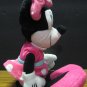 Disney Minnie Mouse 14" Plush Doll In Pink Polka Dot Dress - 1998 Vintage